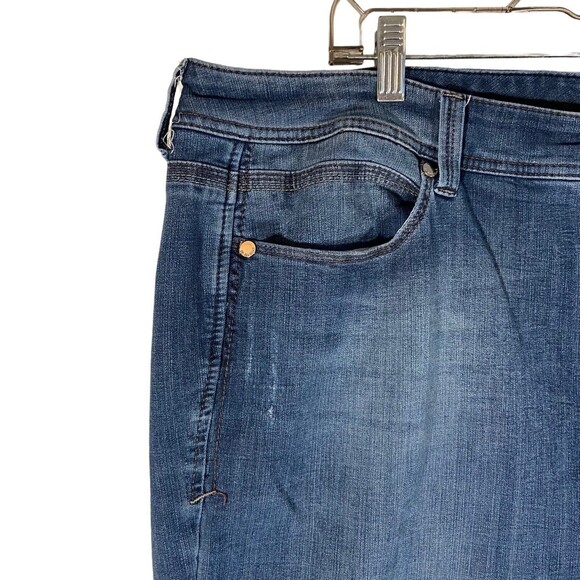 Seven 7 Tummyless‎ Women's Plus Size 24W Jeans Denim Straight High Rise Skinny - Picture 5 of 9